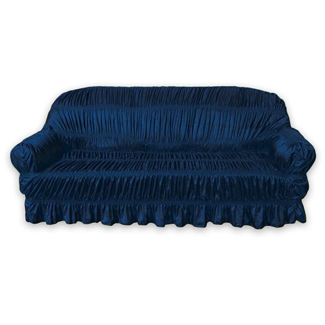 TWILL JERSEY SOFA COVER - ELASTIC SOFA COVER (BLUE)