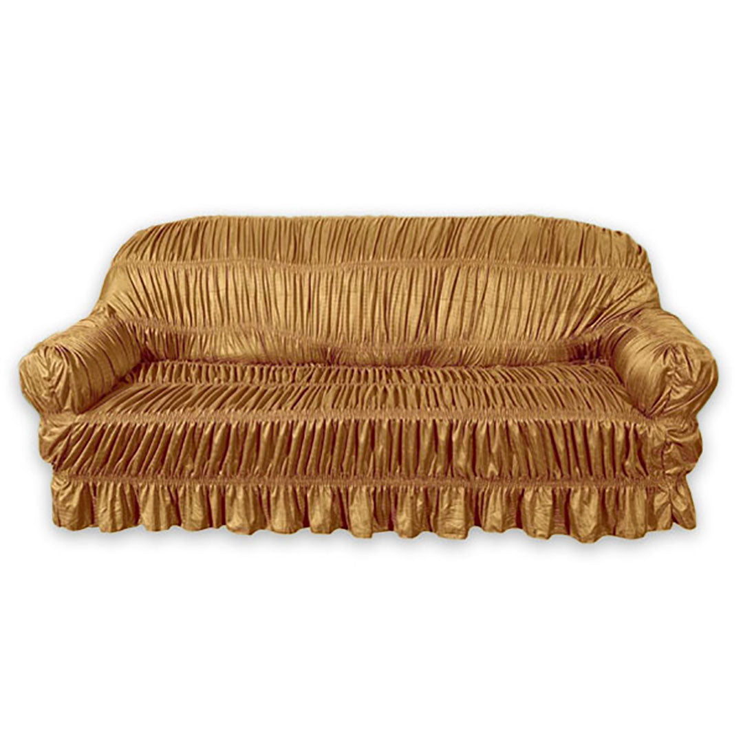 TWILL JERSEY SOFA COVER - ELASTIC SOFA COVER (GOLDEN)