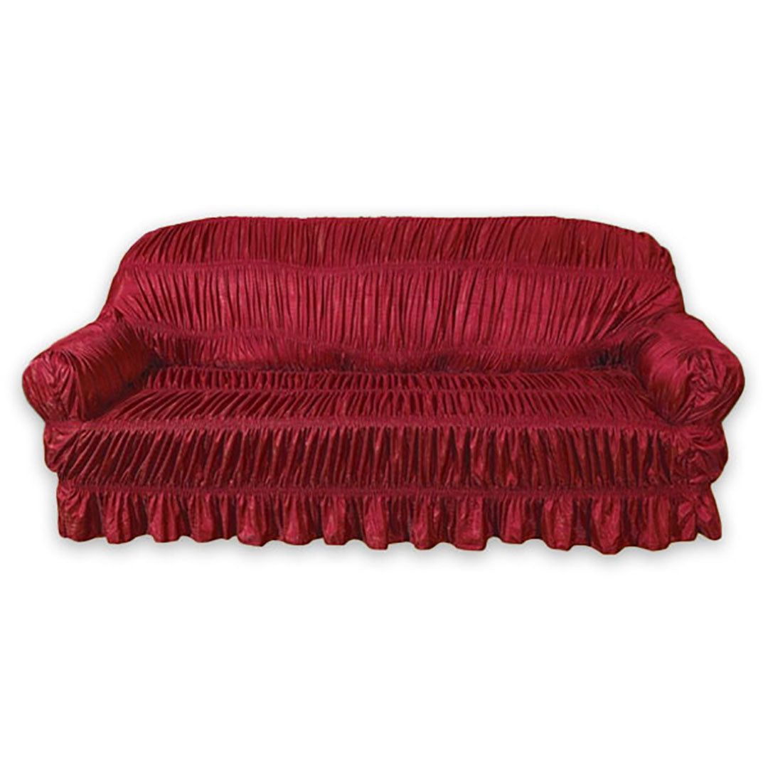 TWILL JERSEY SOFA COVER - ELASTIC SOFA COVER (MAROON)